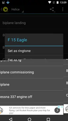 Sonidos de aviones android App screenshot 2