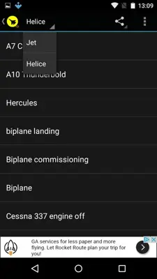 Sonidos de aviones android App screenshot 3